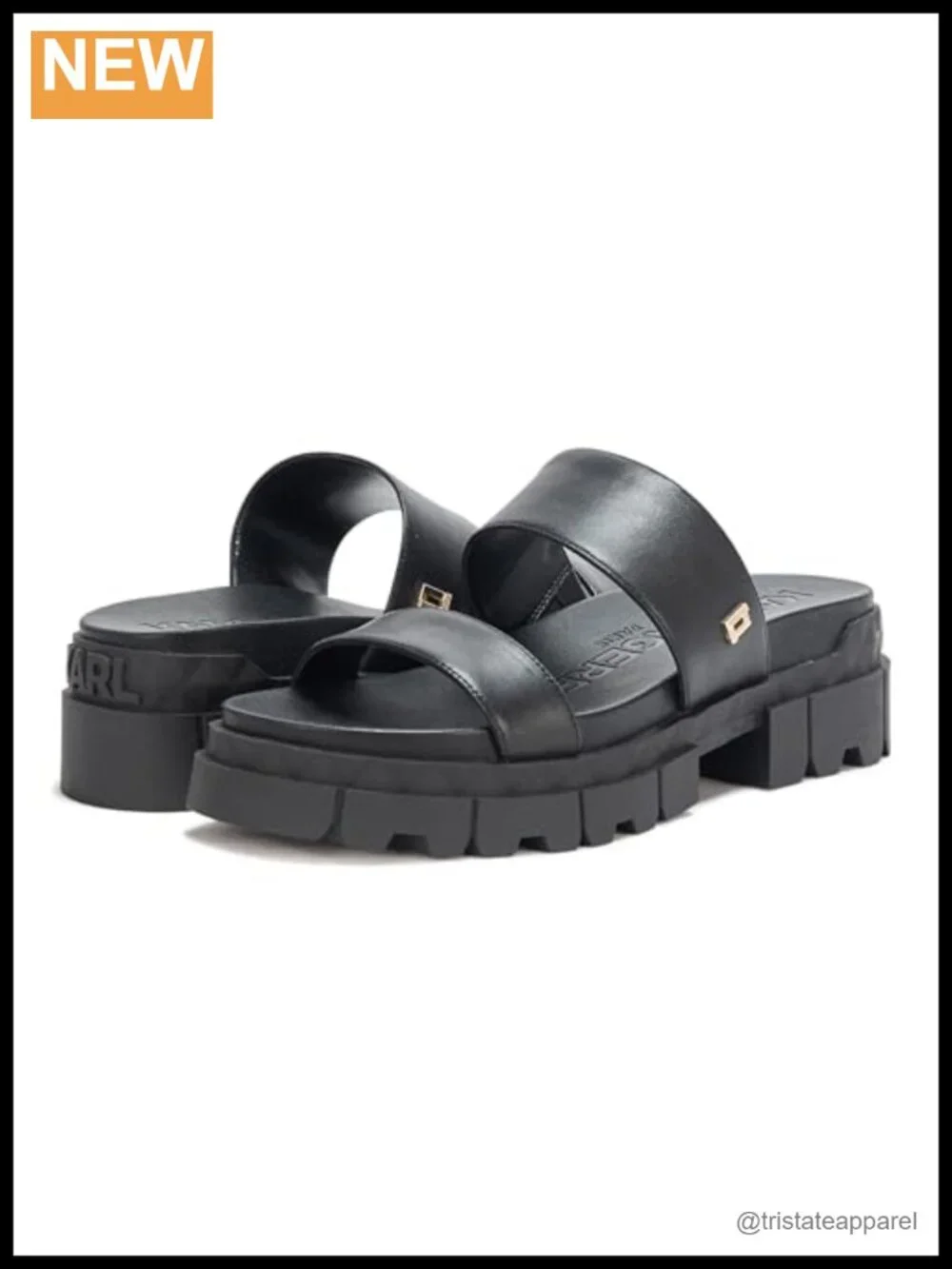 Platform Sandals With Cushioned Insole and Slip On Lug Sole